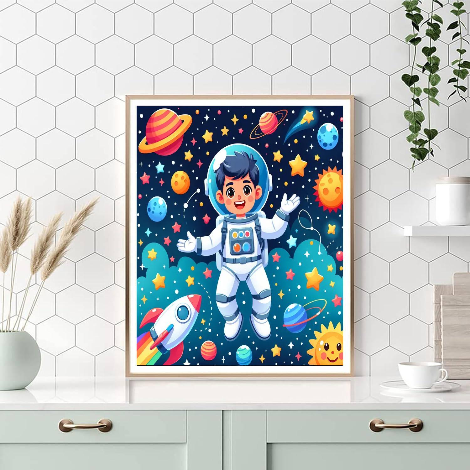 Cosmic Kids Paint By Numbers Art