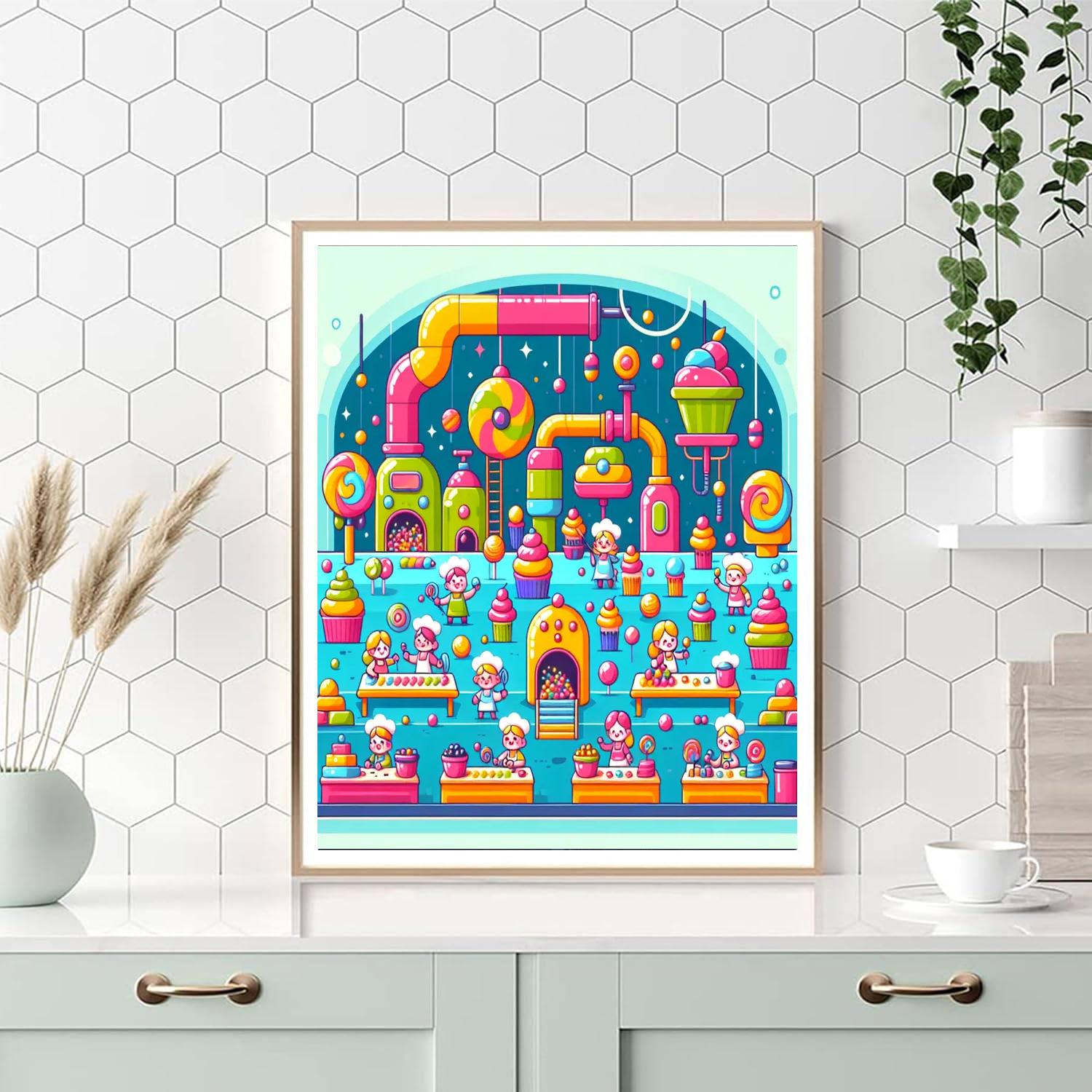 Sweet Treat Factory Paint By Numbers