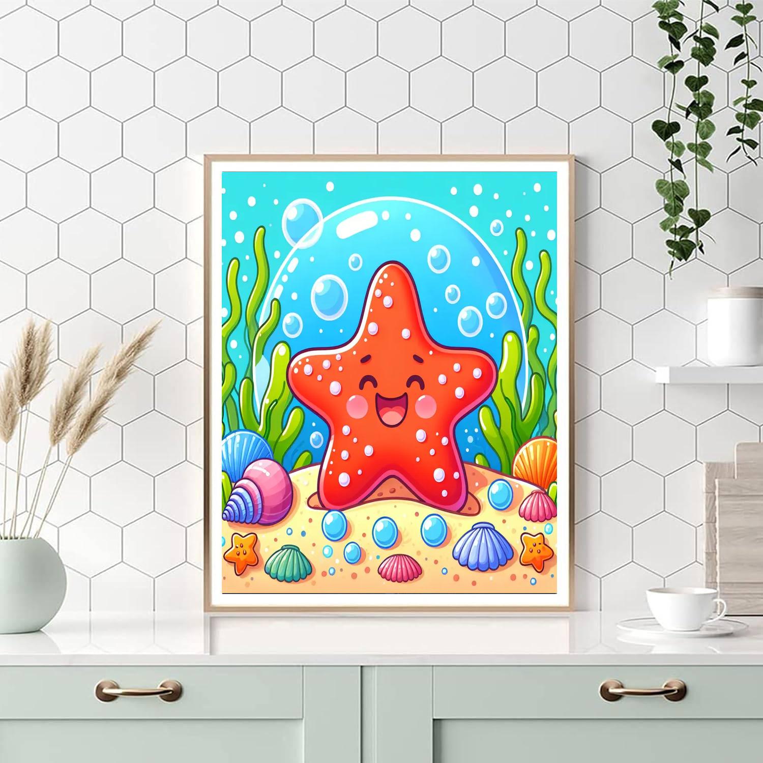 Happy Starfish Paint By Numbers Kits