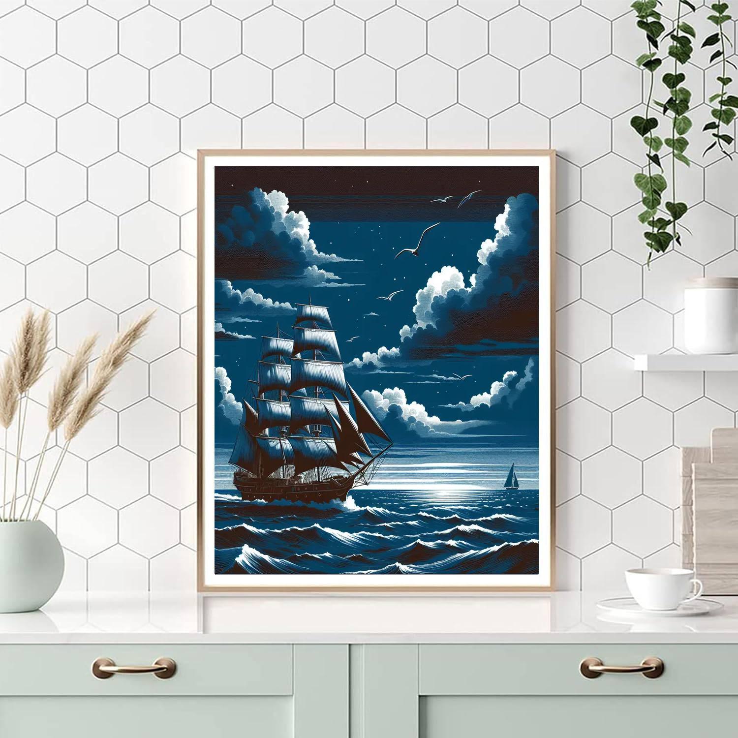 Timeless Seafarer's Journey Painting By Numbers Kit