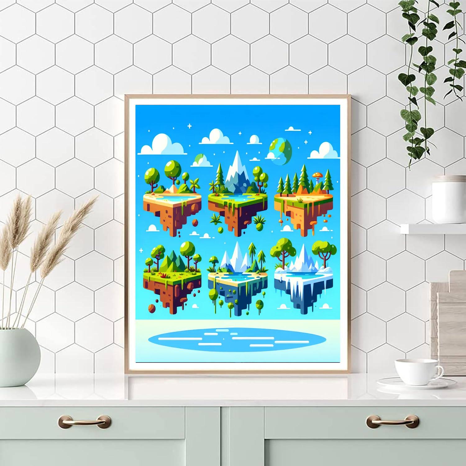 Floating Island Adventure Paint By Number