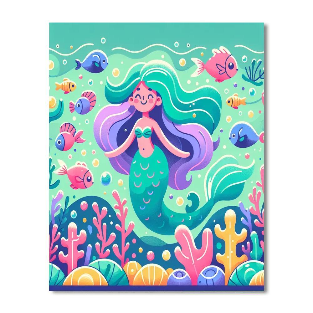 Adventurous Mermaid Paint By Number