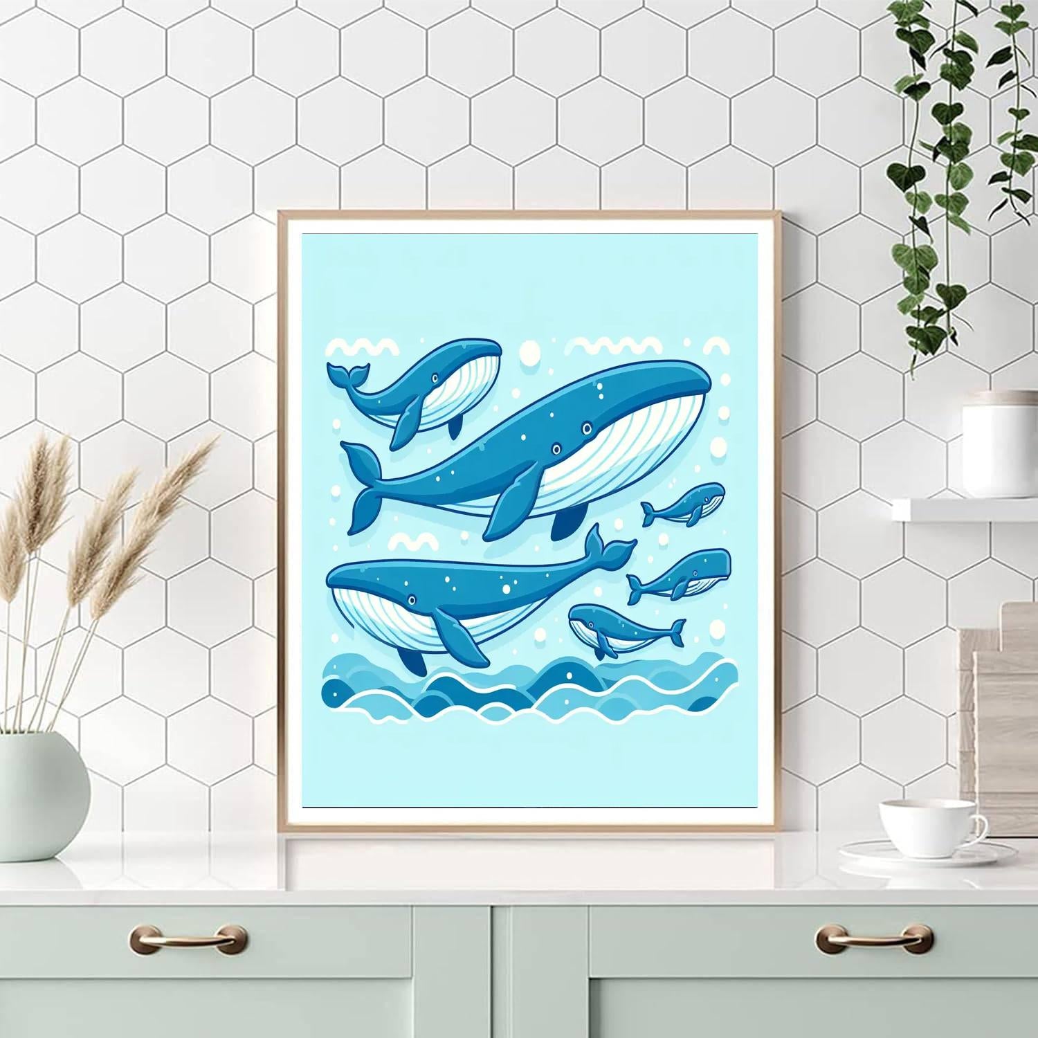 Whale Song Safari Painting By Numbers Kit