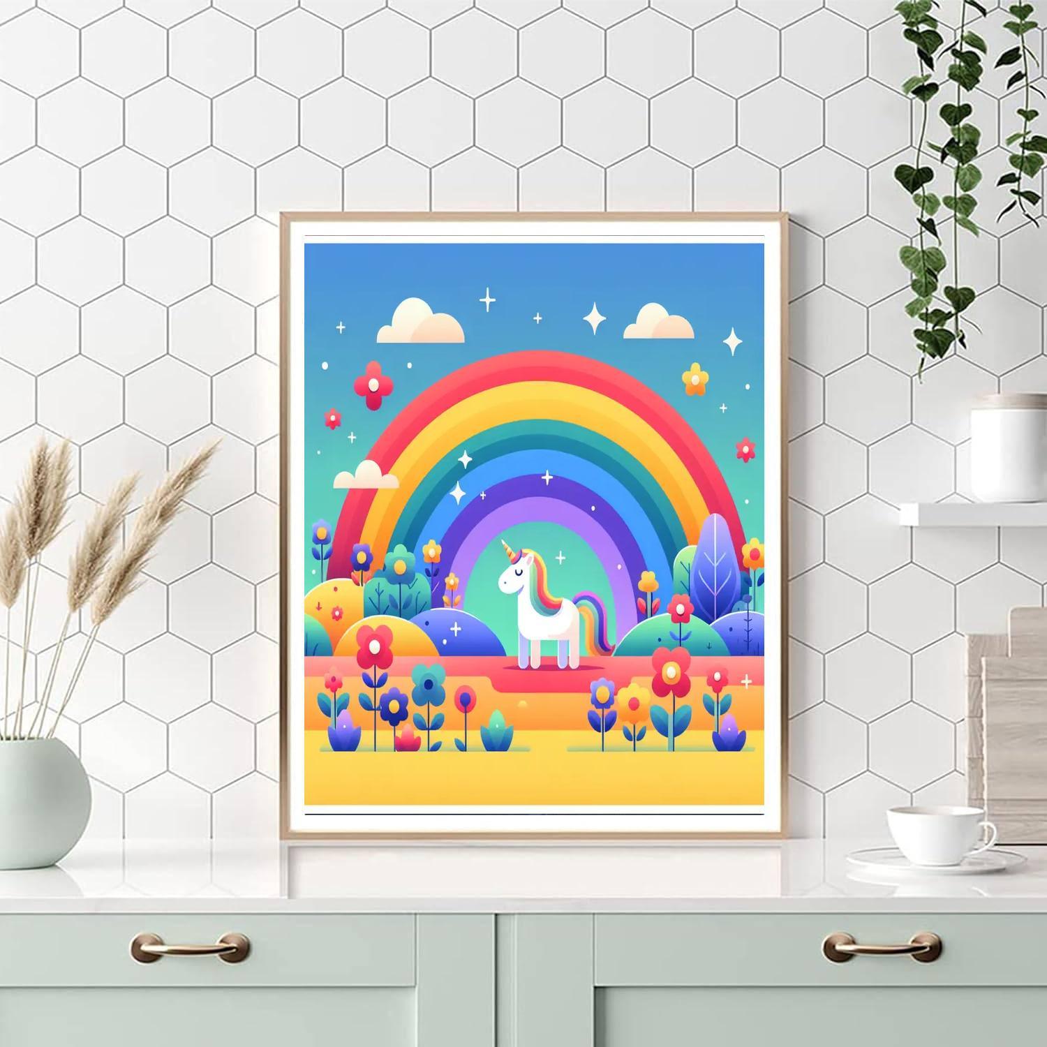 Rainbow Magic Adventure Paint By Numbers Art
