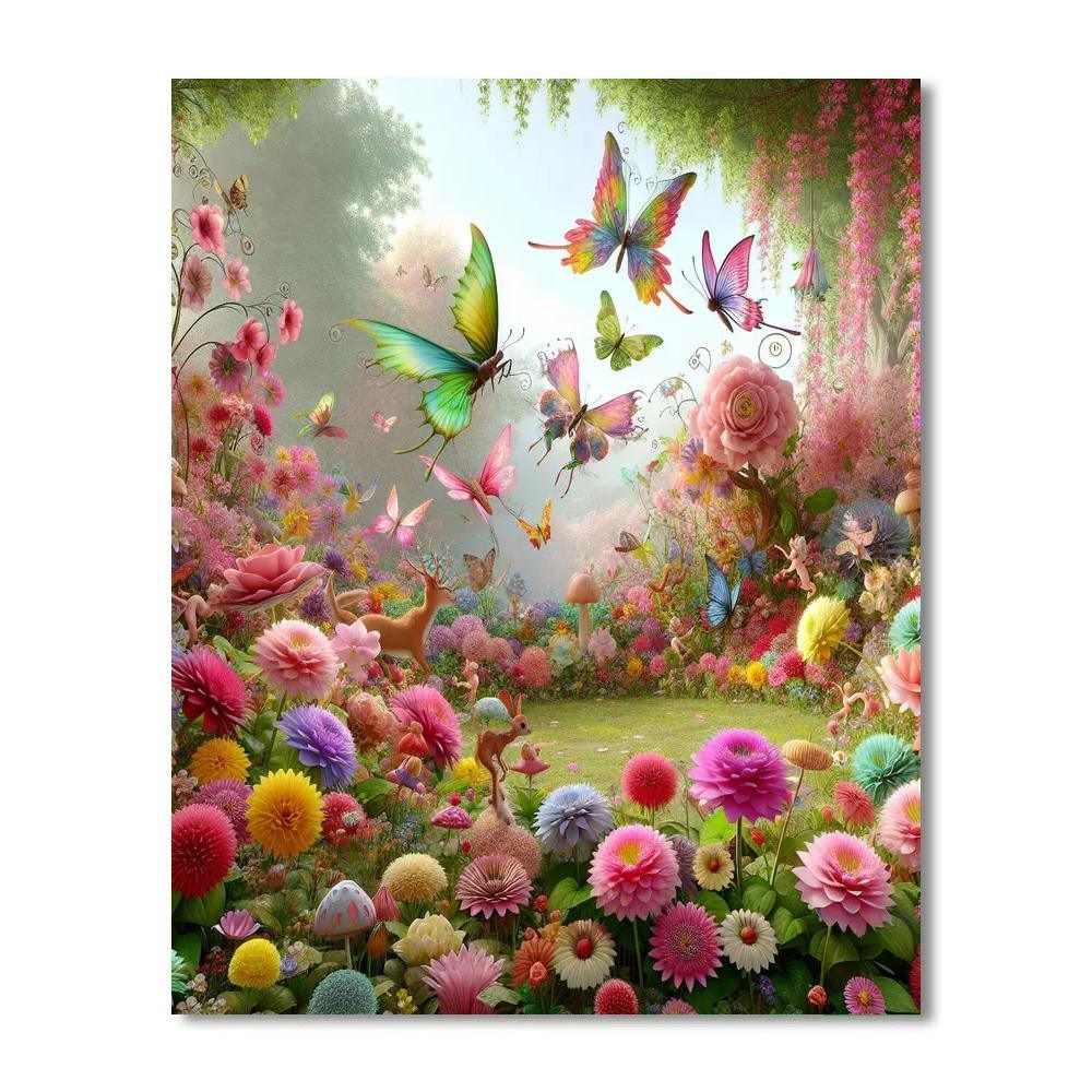 Mystical Garden Wonders Painting By Numbers Kit