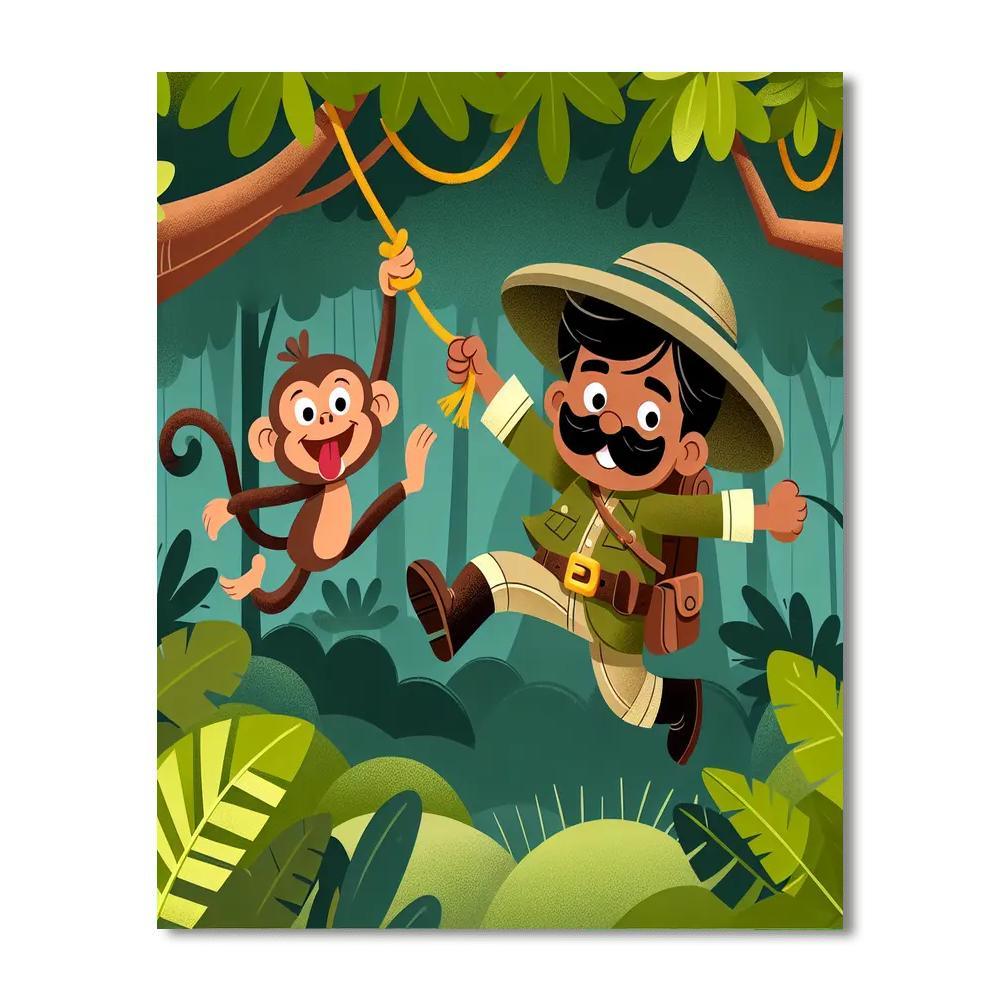 Jungle Expedition Challenge Painting By Numbers Kit