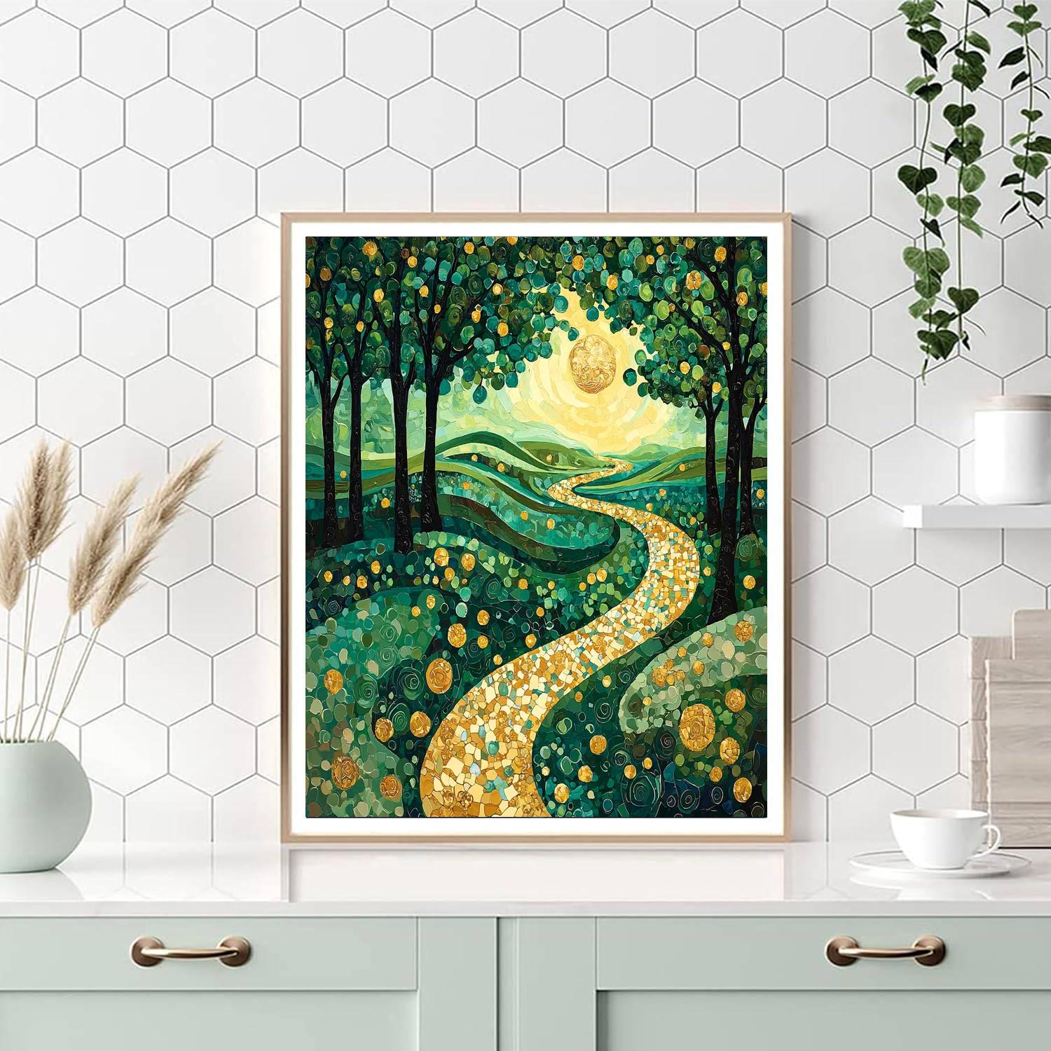 Gustav Klimt Inspired Dreams Of Elysium  Paint By Numbers Kits