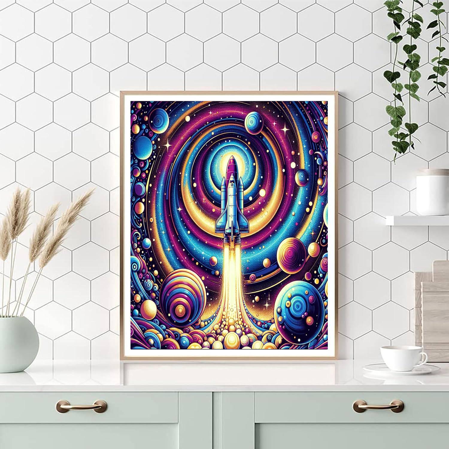 Imaginative Space Exploration DIY Paint By Numbers