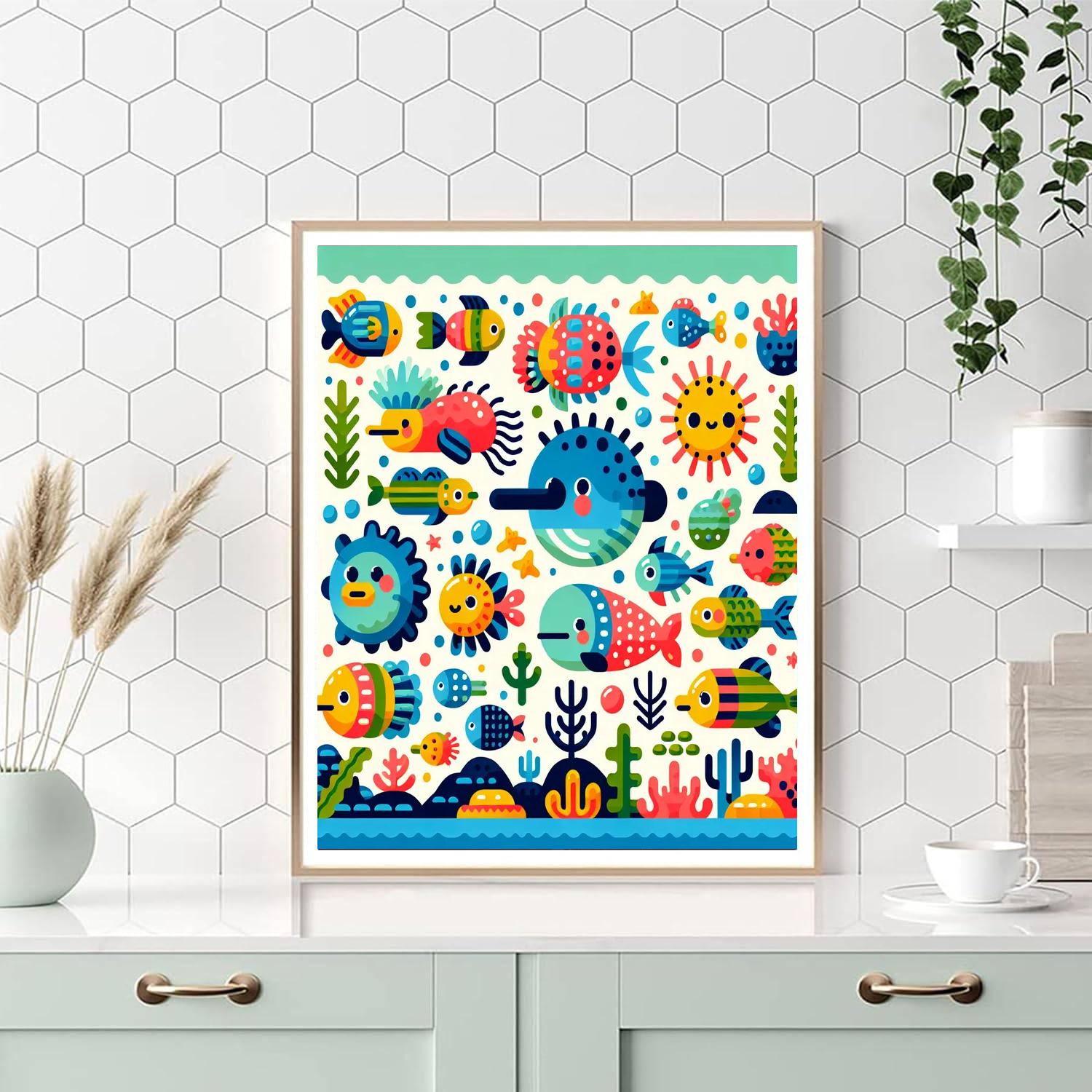 Ocean Odyssey Exploration Paint By Numbers Art