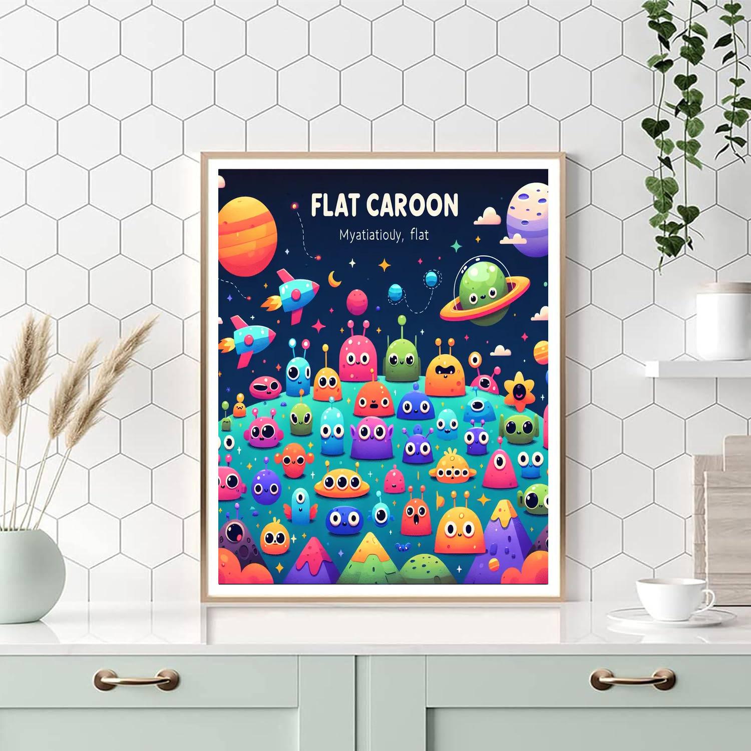 Space Alien Expedition Painting Number Kit