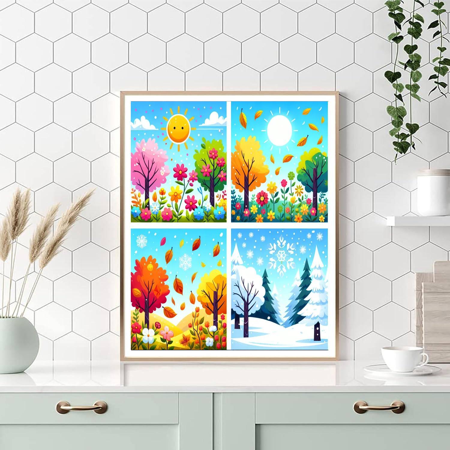 Magical Seasons Celebration Paint By Numbers Art
