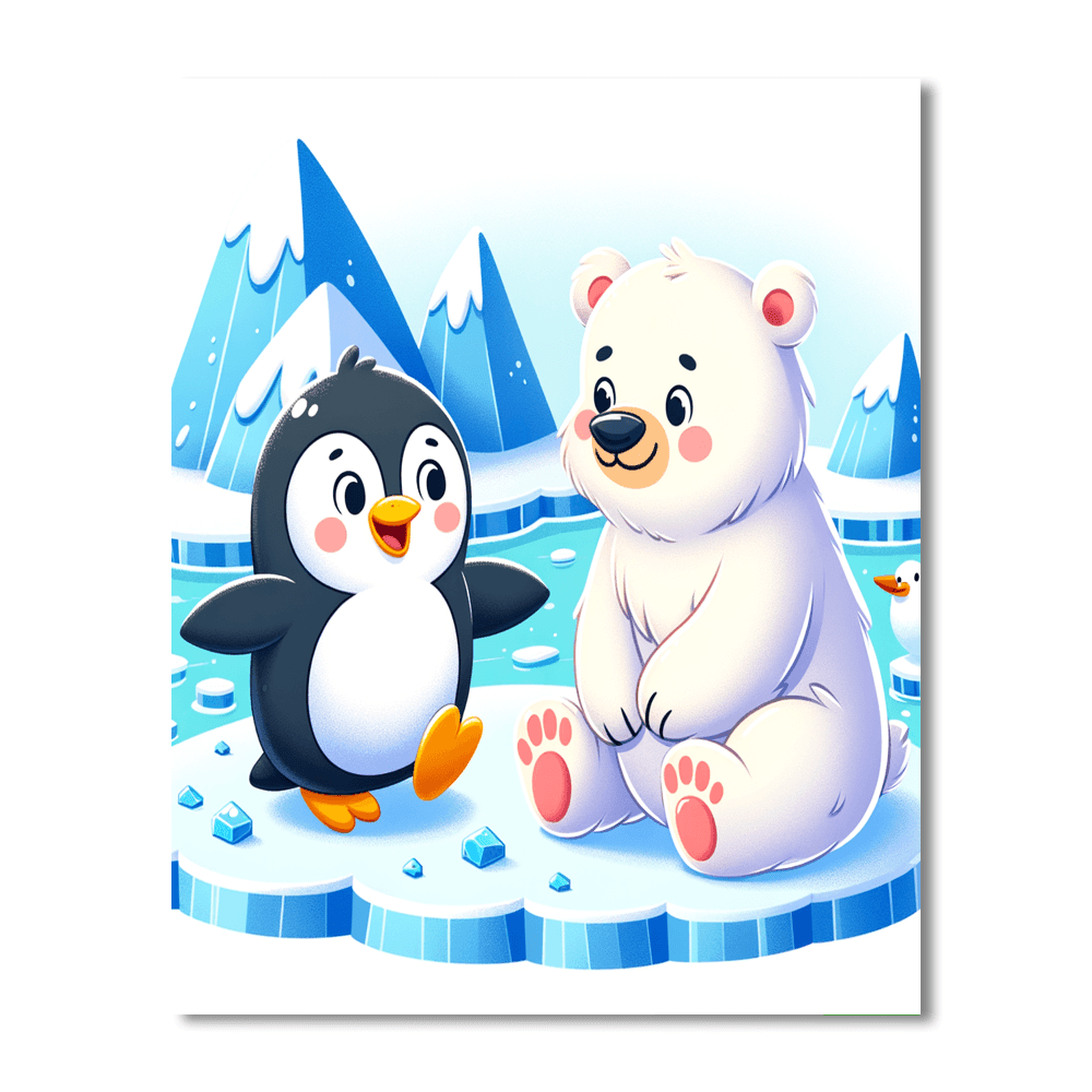 Cute Critters Of The Arctic DIY Paint By Numbers