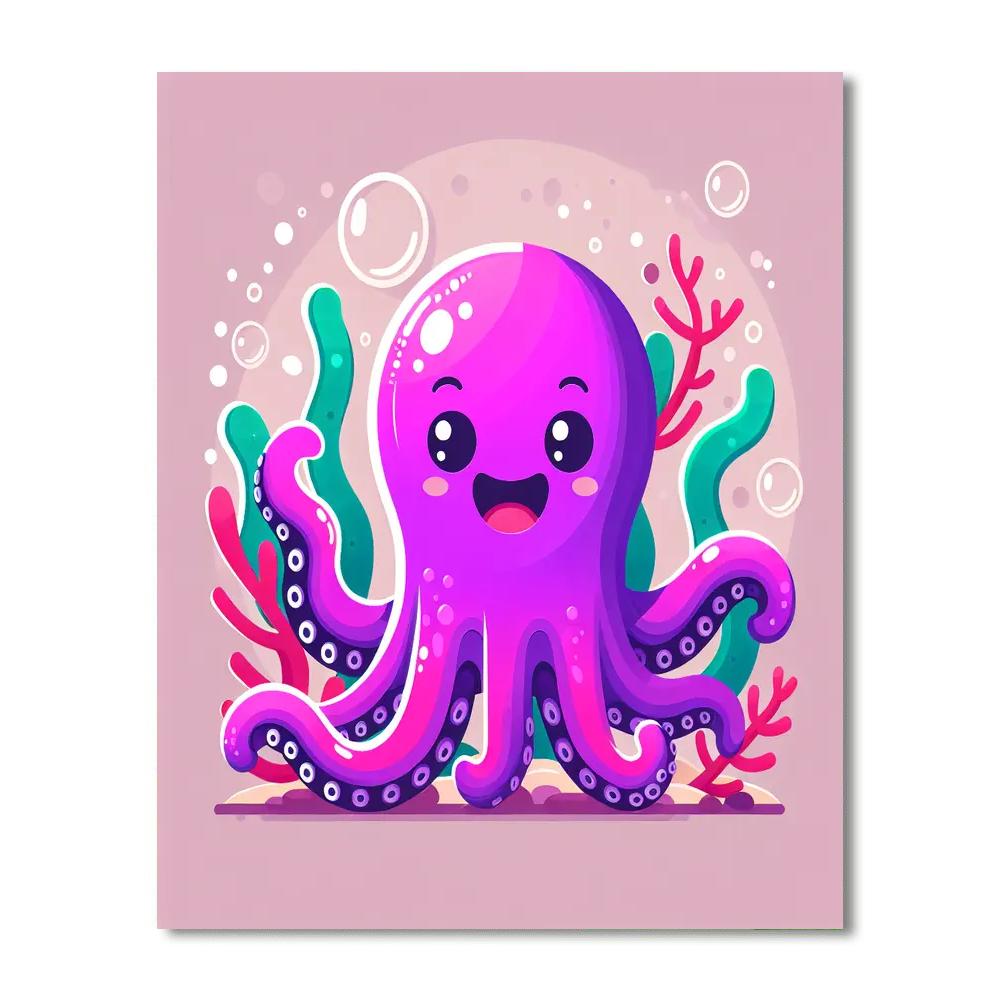 Witty Octopus Paint By Numbers Art