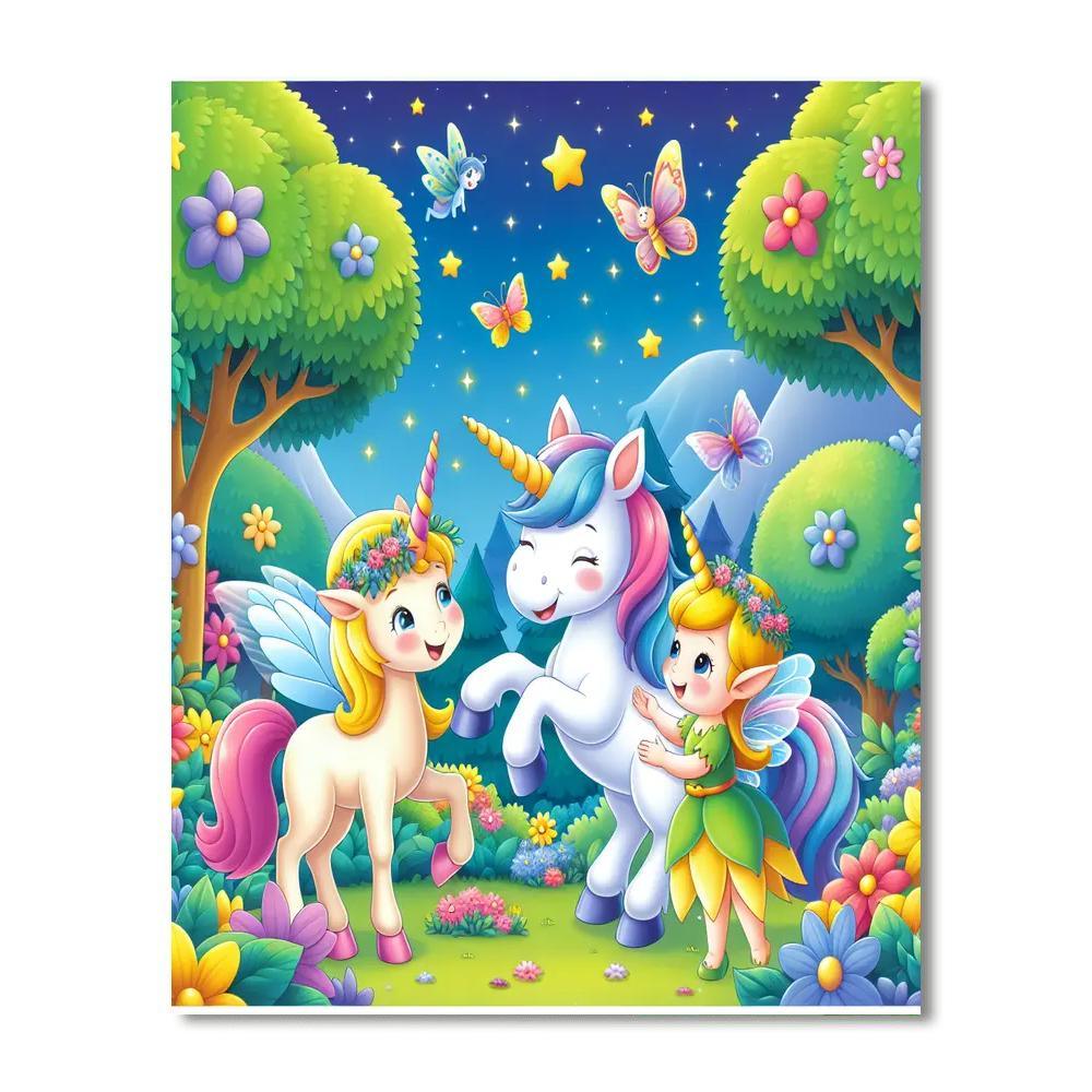 Fantasy Creature Forest Paint By Color