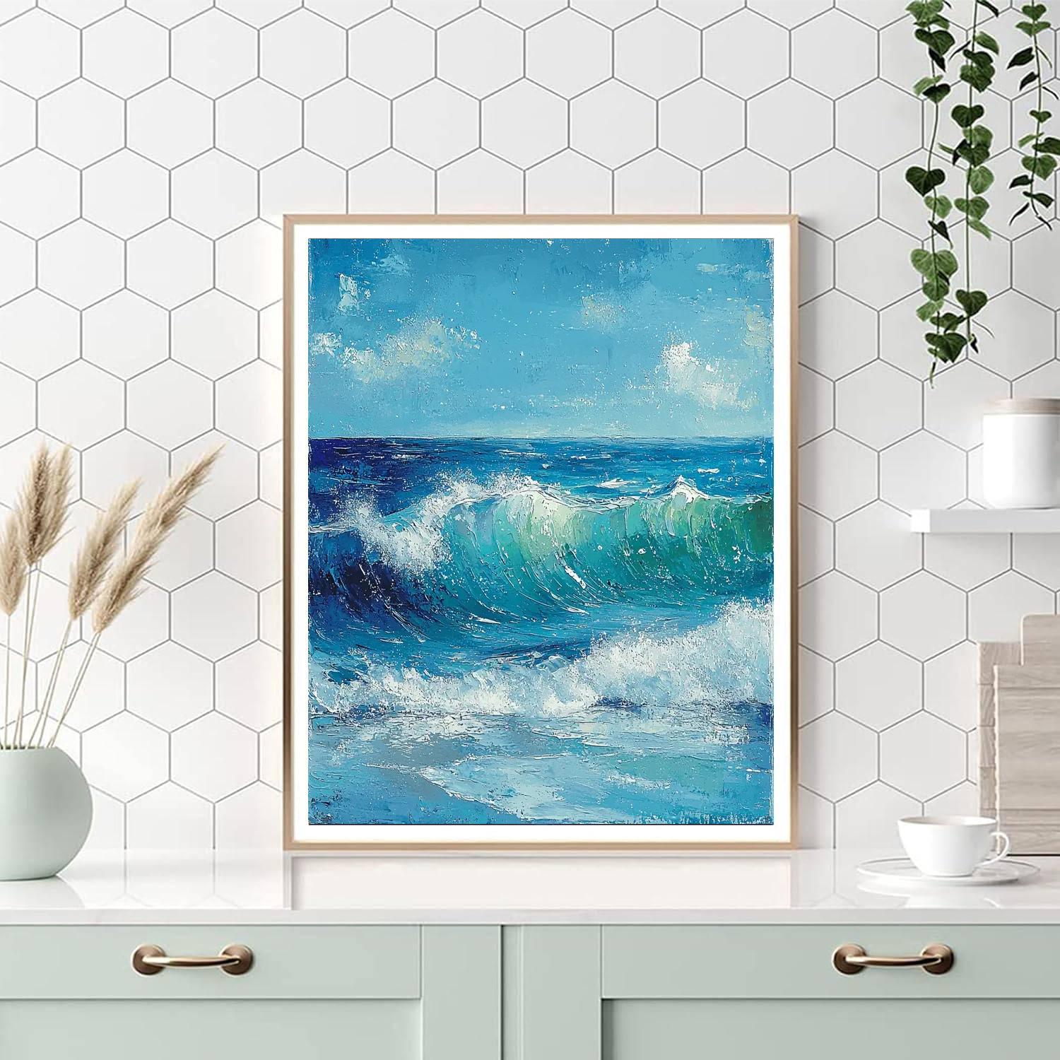 Michelangelo Inspired Eternal Echoes Of The Sea  DIY Paint By Numbers