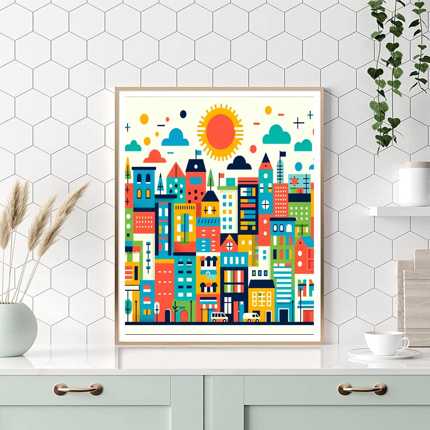 Cityscape Explorer Paint By Numbers Art