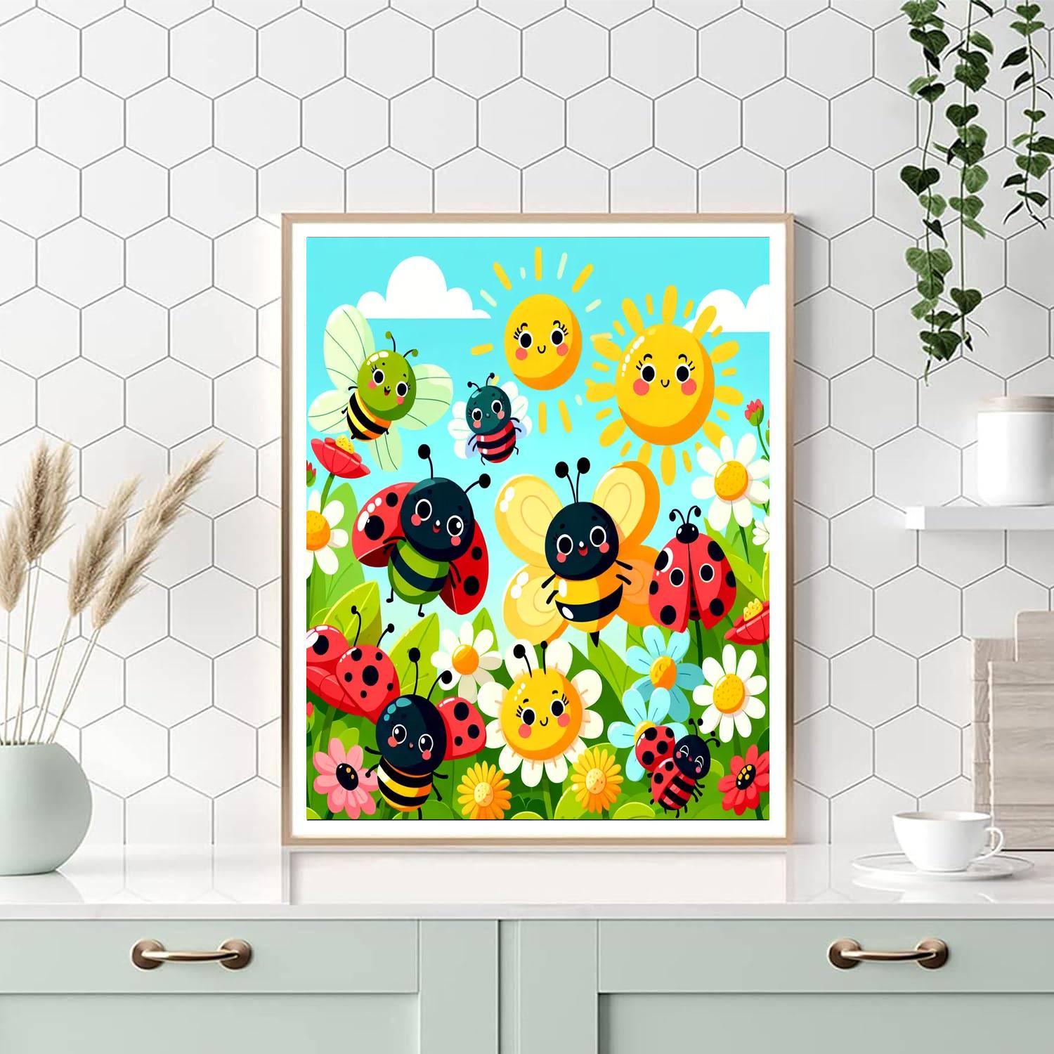 Giggling Garden Friends Painting By Numbers Kit