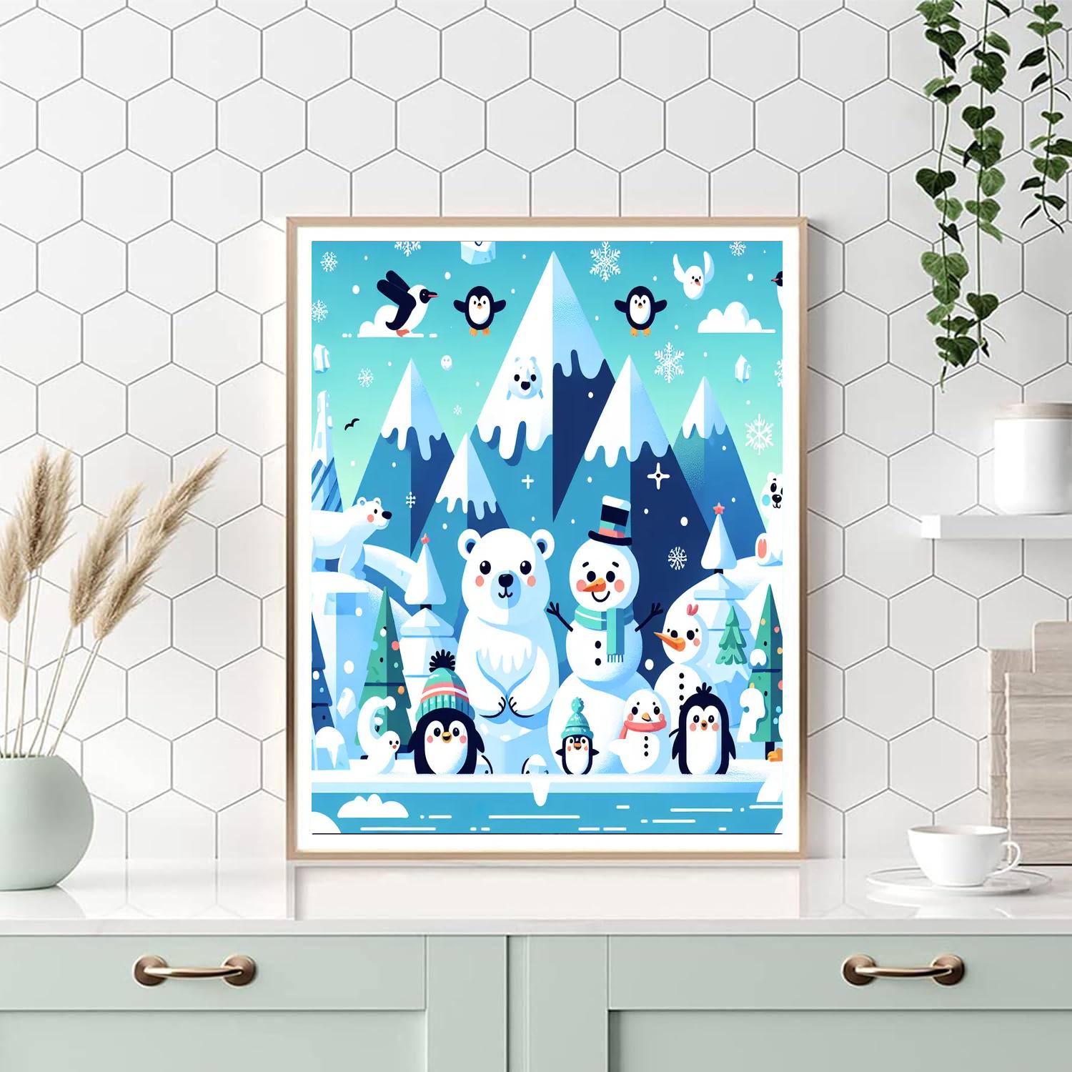 Polar Peaks Number Painting