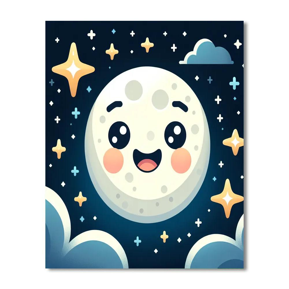 Bright Moon Paint By Color