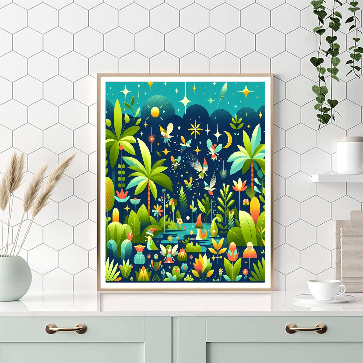 Garden Of Magical Delights Painting Number Kit