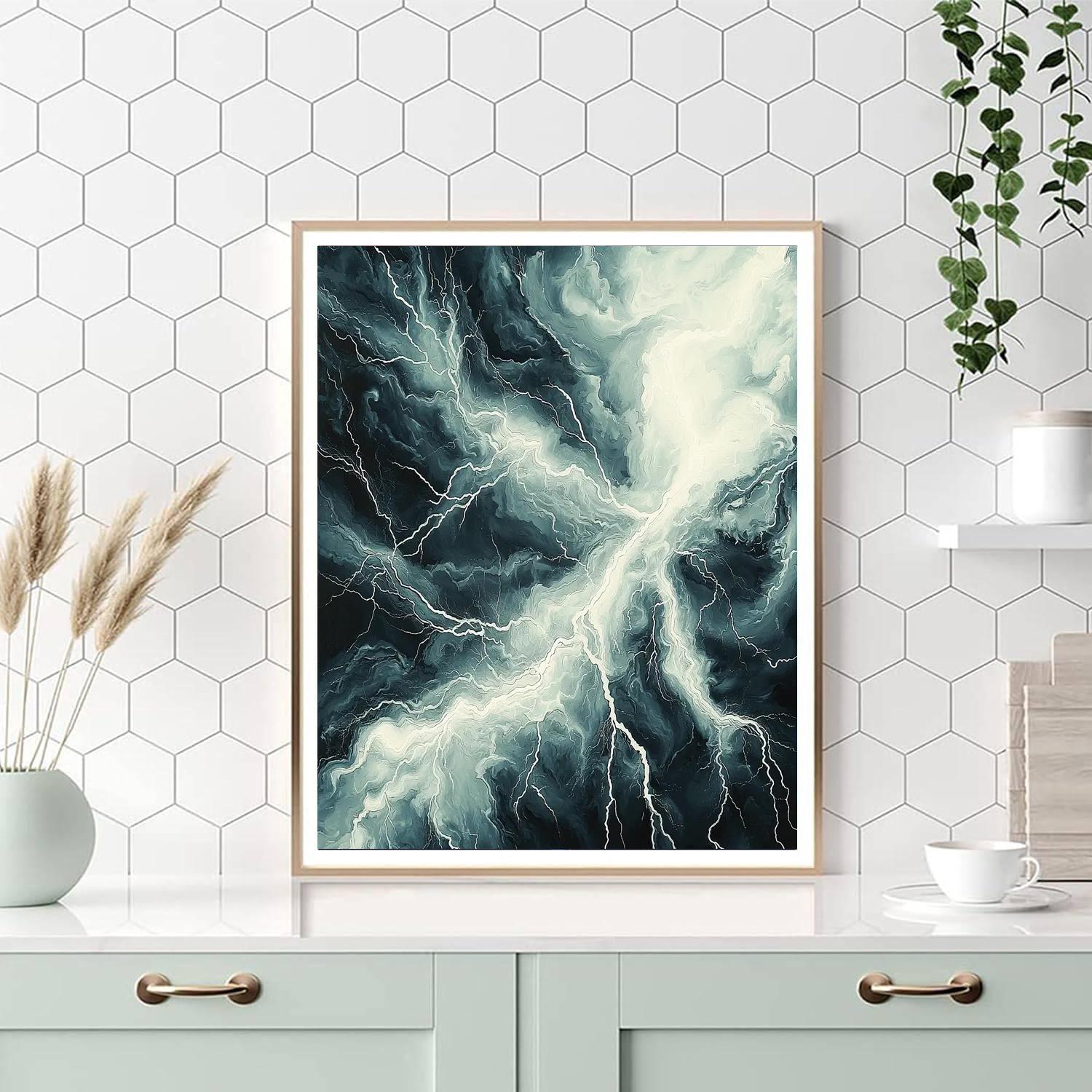 Michelangelo Inspired Harmony Of Storms  Painting Number Kit