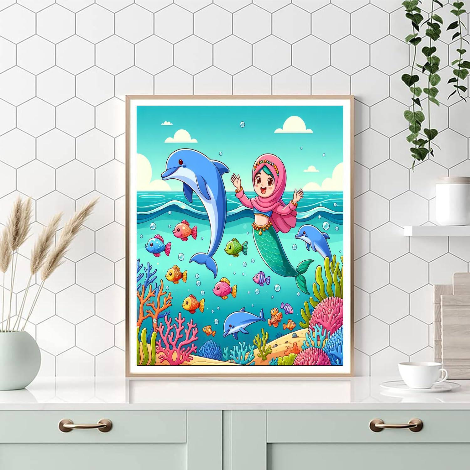 Underwater Fantasy Quest Painting By Numbers Kit