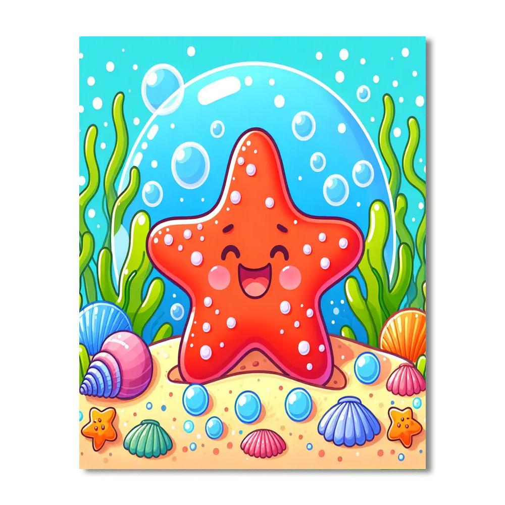 Happy Starfish Paint By Numbers Kits
