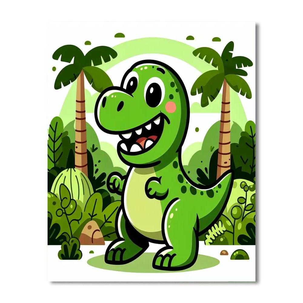 Mighty Mini T-rex Paint By Numbers Kits