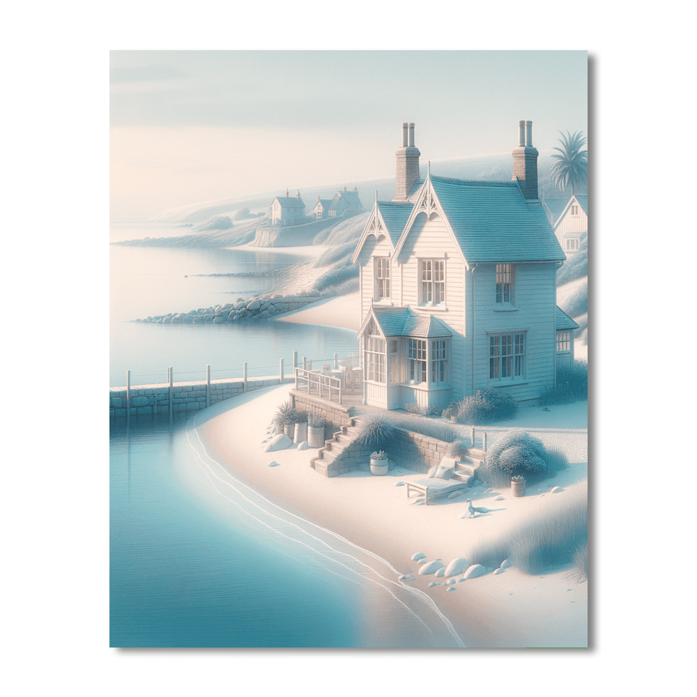 Cottage By The Sea Painting By Numbers Kit