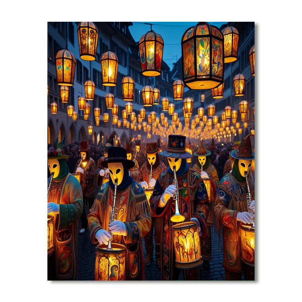 Fasnacht Carnival - Switzerland Paint By Numbers