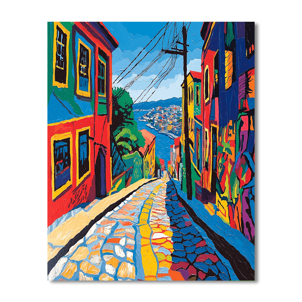 Valparaíso Street Art - Chile Paint By Numbers Kits