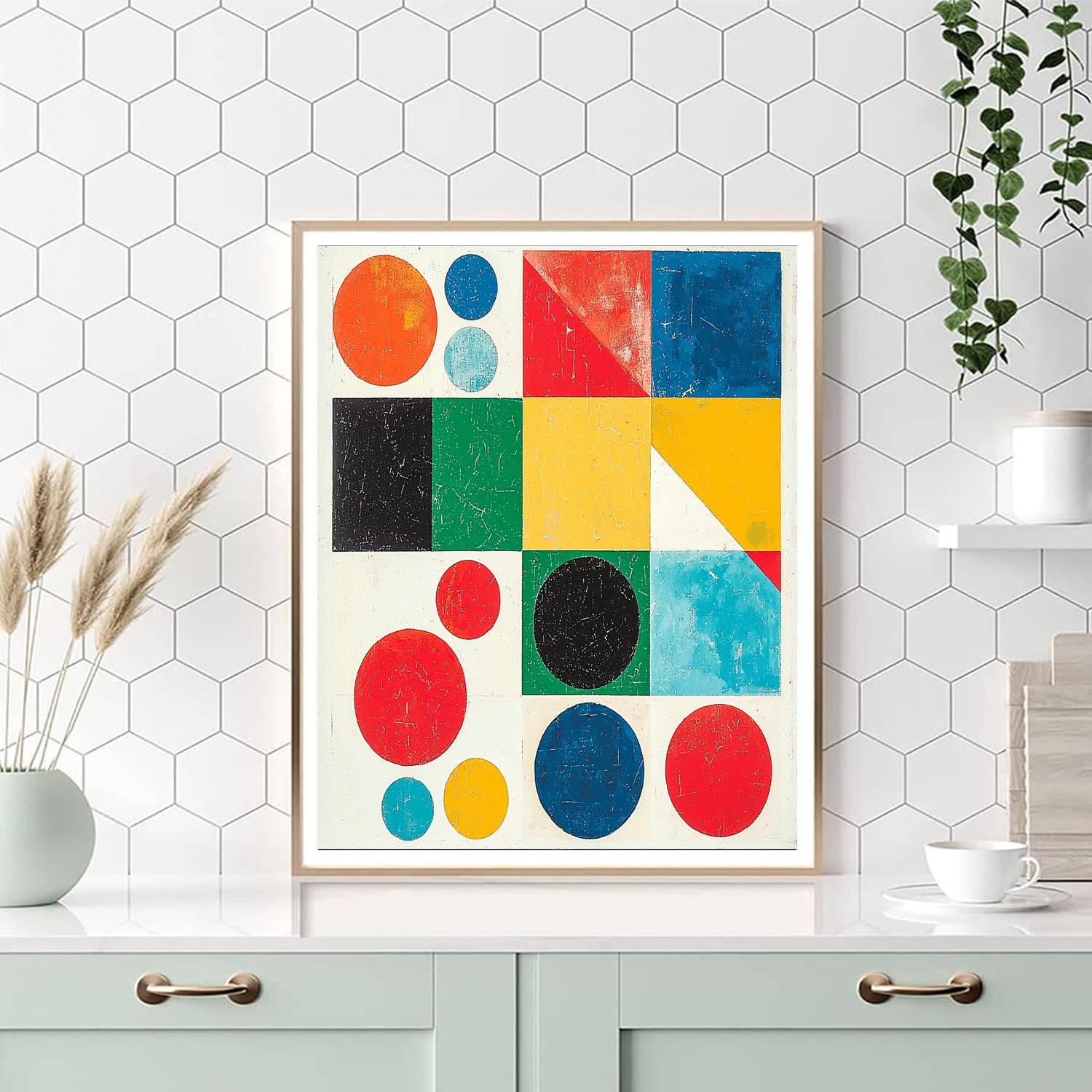 Kazimir Malevich Inspired Visual Symphony  DIY Paint By Numbers