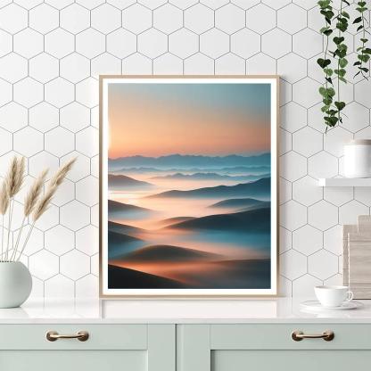Misty Morning Sunrise DIY Paint By Numbers
