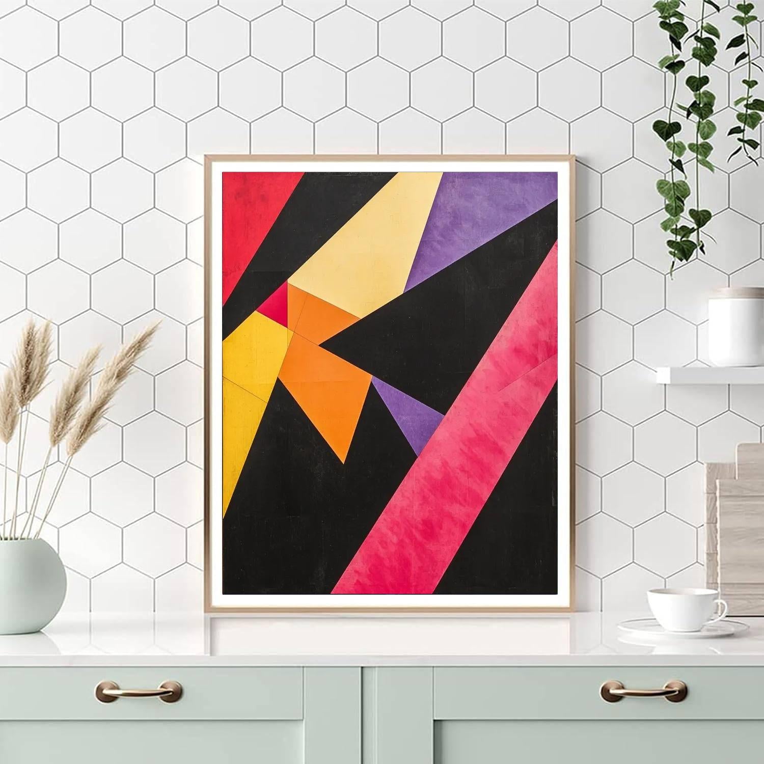 Kazimir Malevich Inspired Focal Point  Paint By Numbers