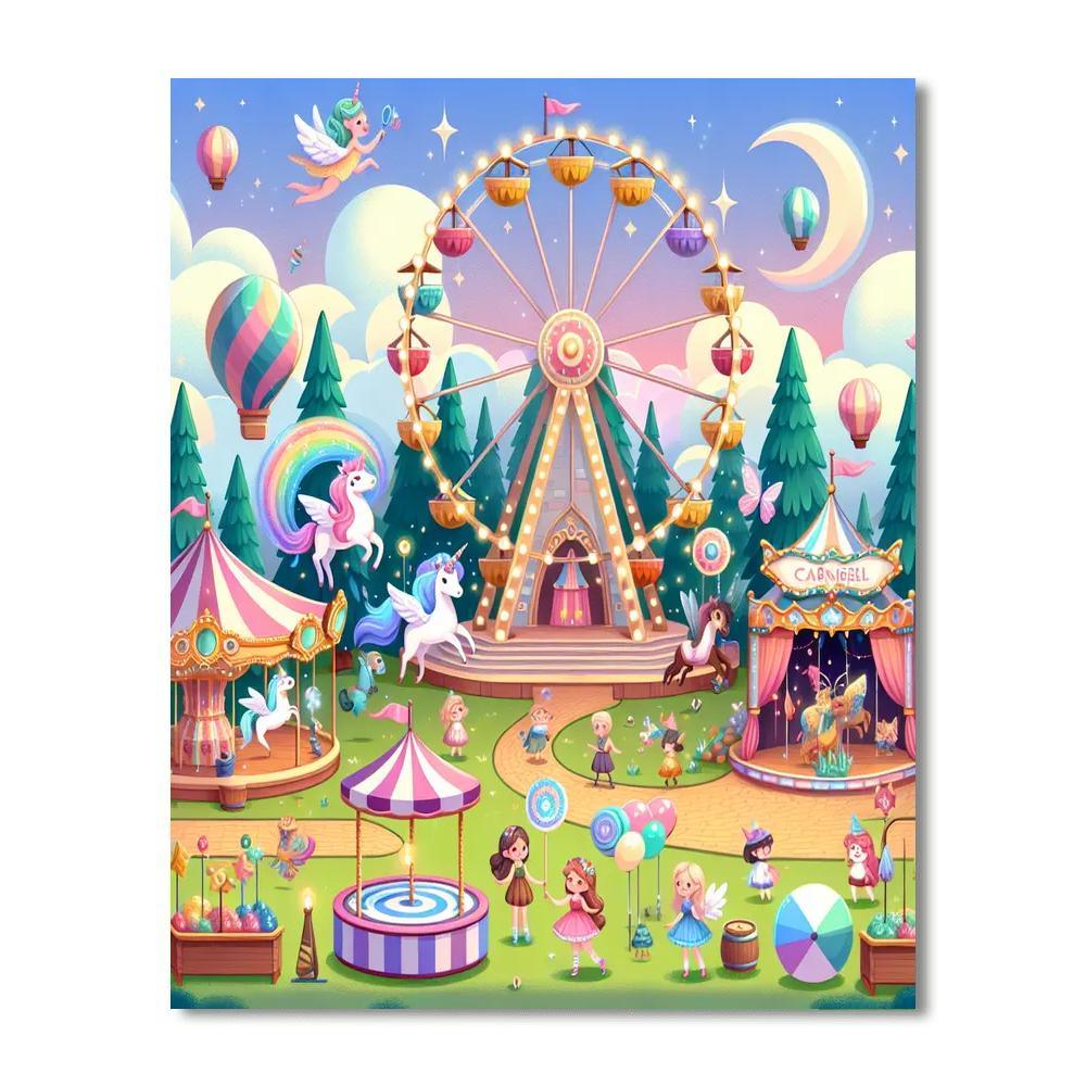 Magical Carnival Quest Painting Number Kit