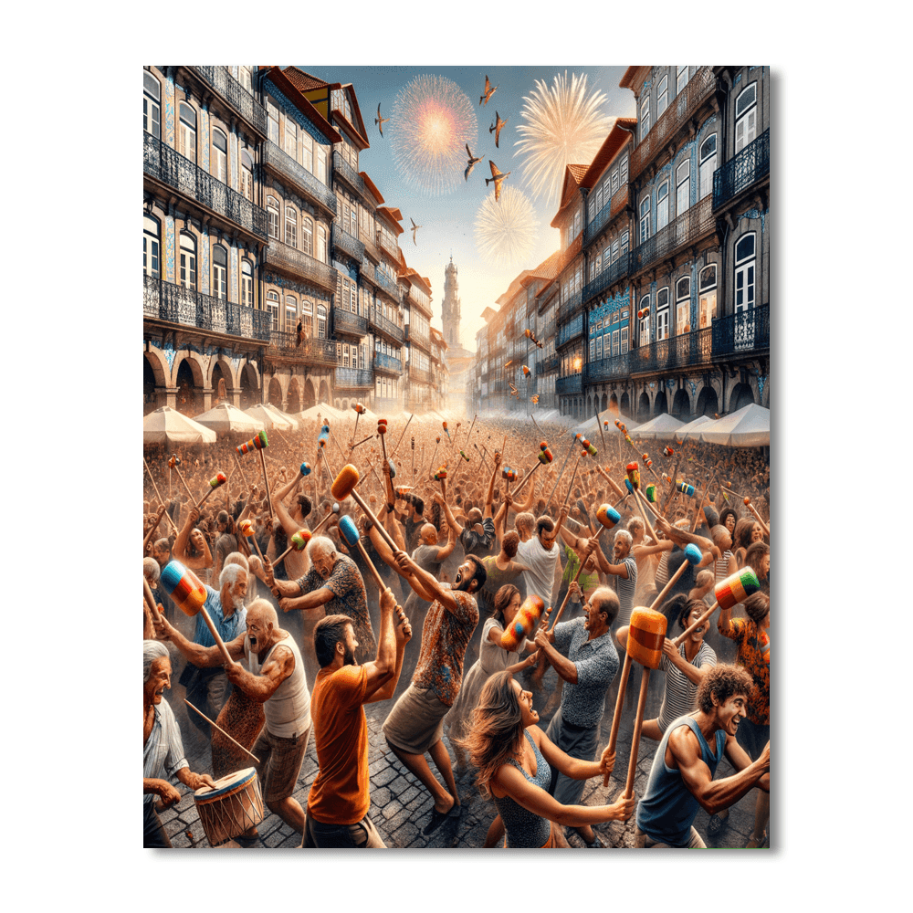 Festa De Sao Joao - Portugal Painting By Numbers Kit