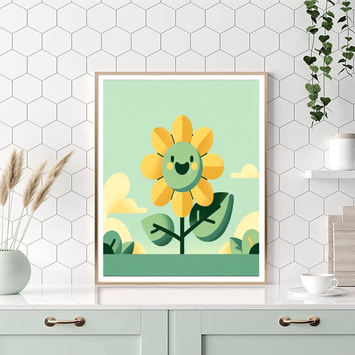 Sunny Sunflower Bloom Paint By Number