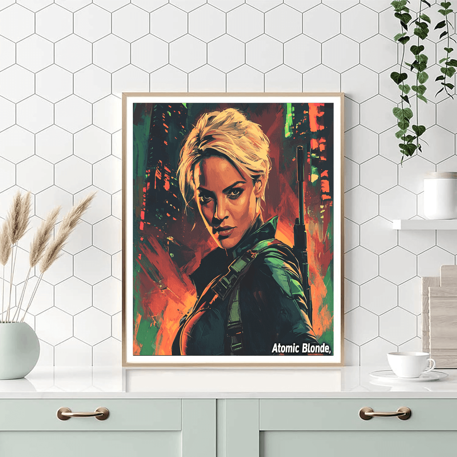 Charlize Theron: The Unbreakable Force Of Atomic Blonde Paint By Numbers