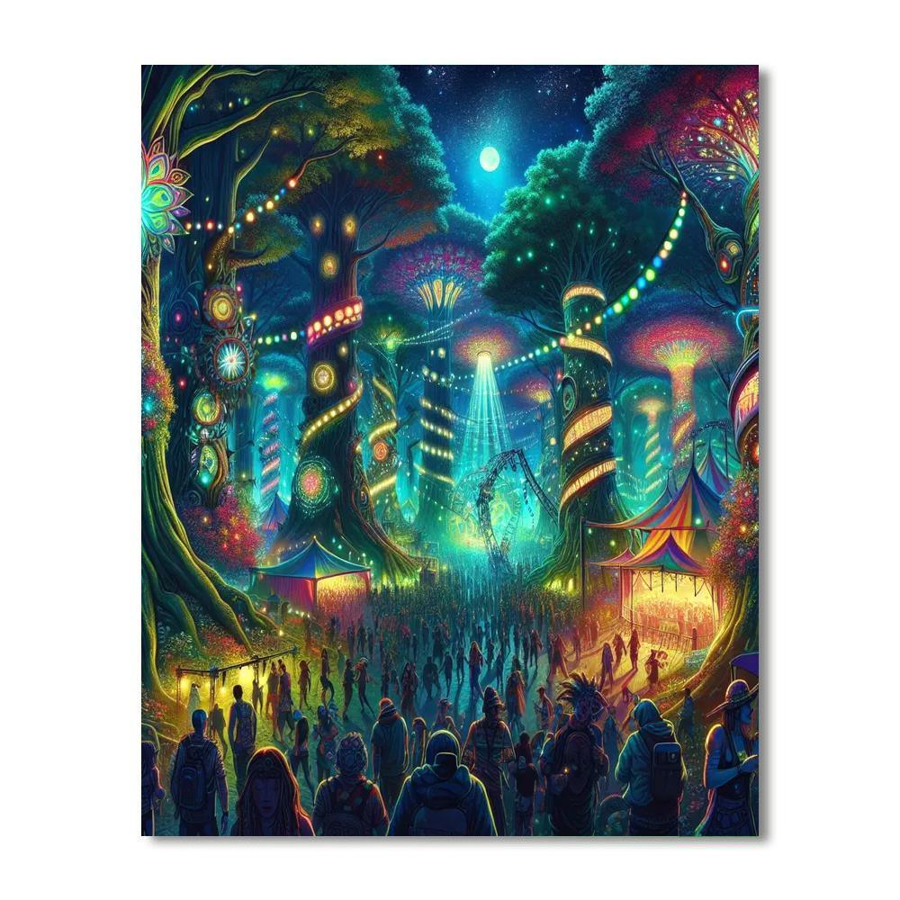 Electric Forest - United States Paint By Numbers Art