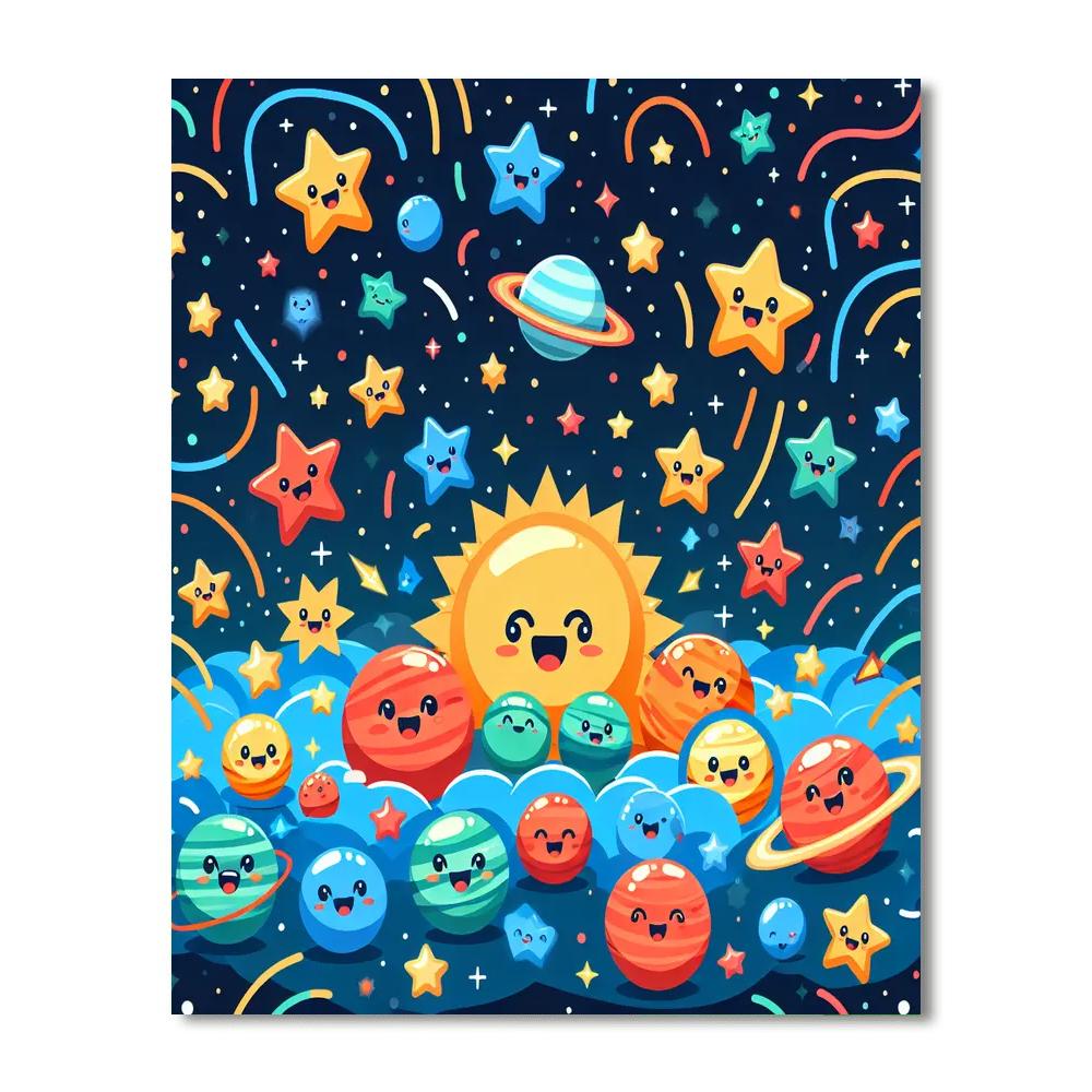 Galactic Friendship Festival Paint By Numbers