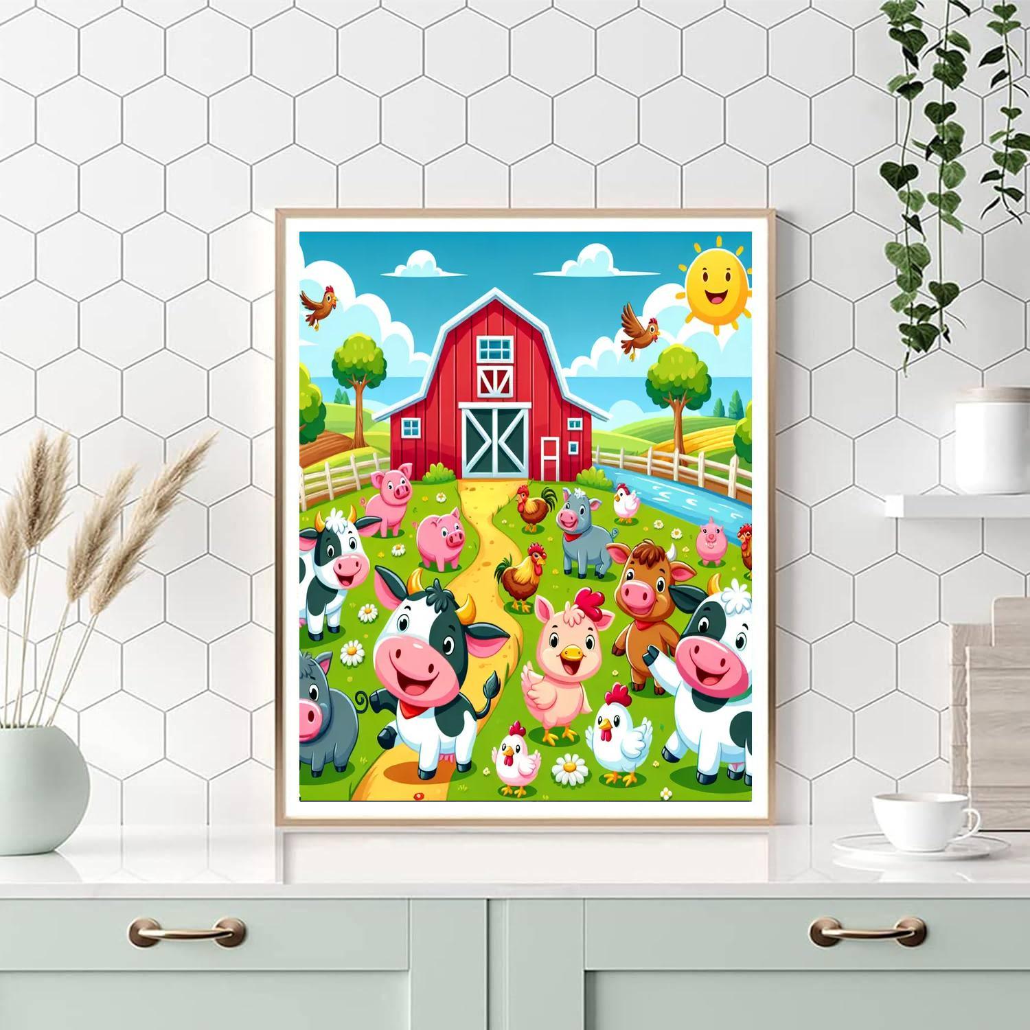 Fantastic Farm Numbered Painting Kits