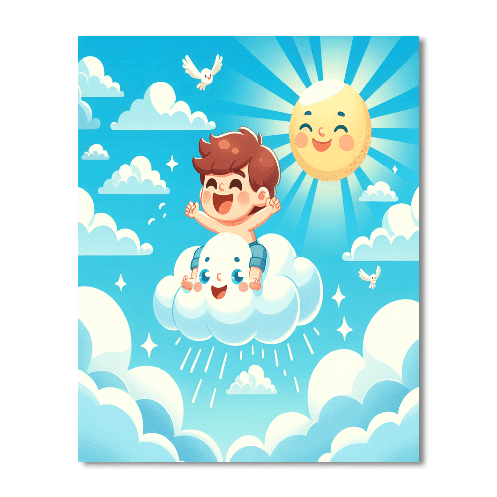 Cloudy Day Capers Painting Number Kit