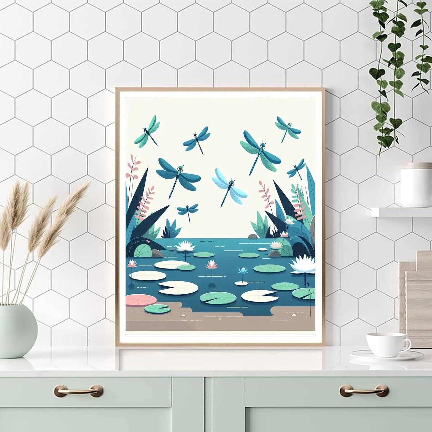 Daring Dragonfly Adventure Painting Number Kit