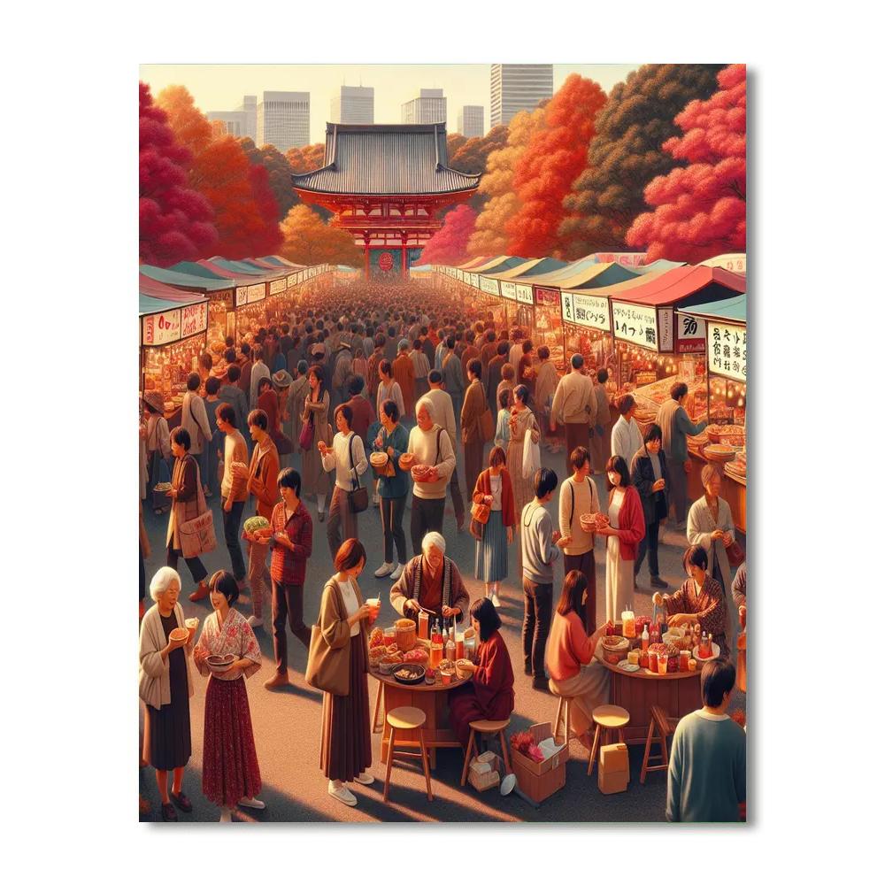 Sapporo Autumn Fest - Japan DIY Paint By Numbers