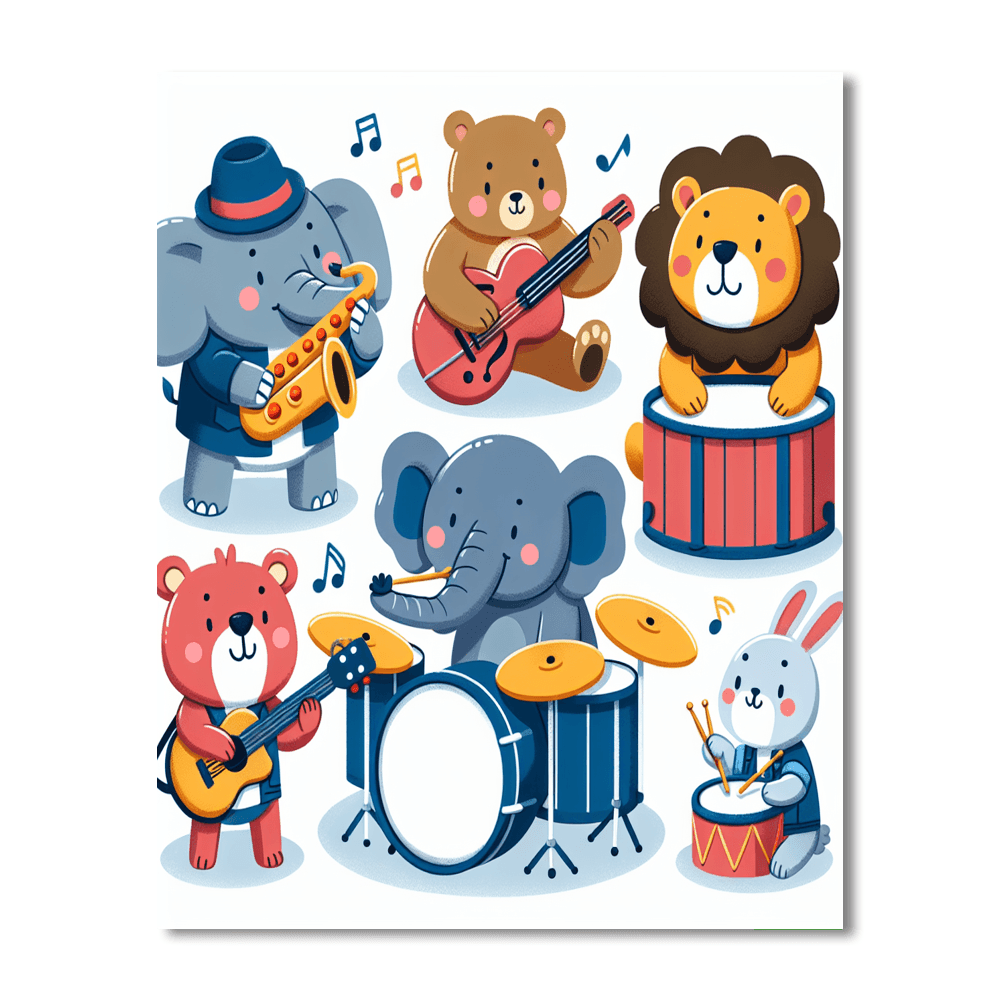 Joyous Animal Band Paint By Numbers Kits