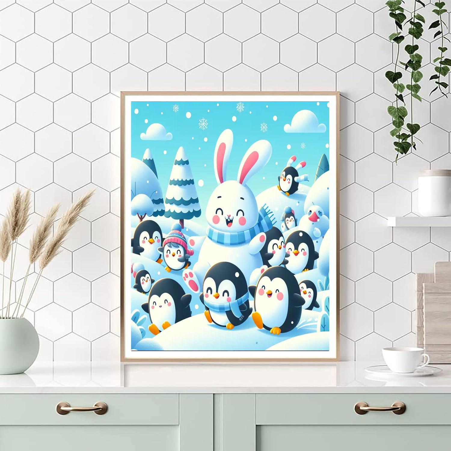 Wacky Winter Wonderland Painting Number Kit