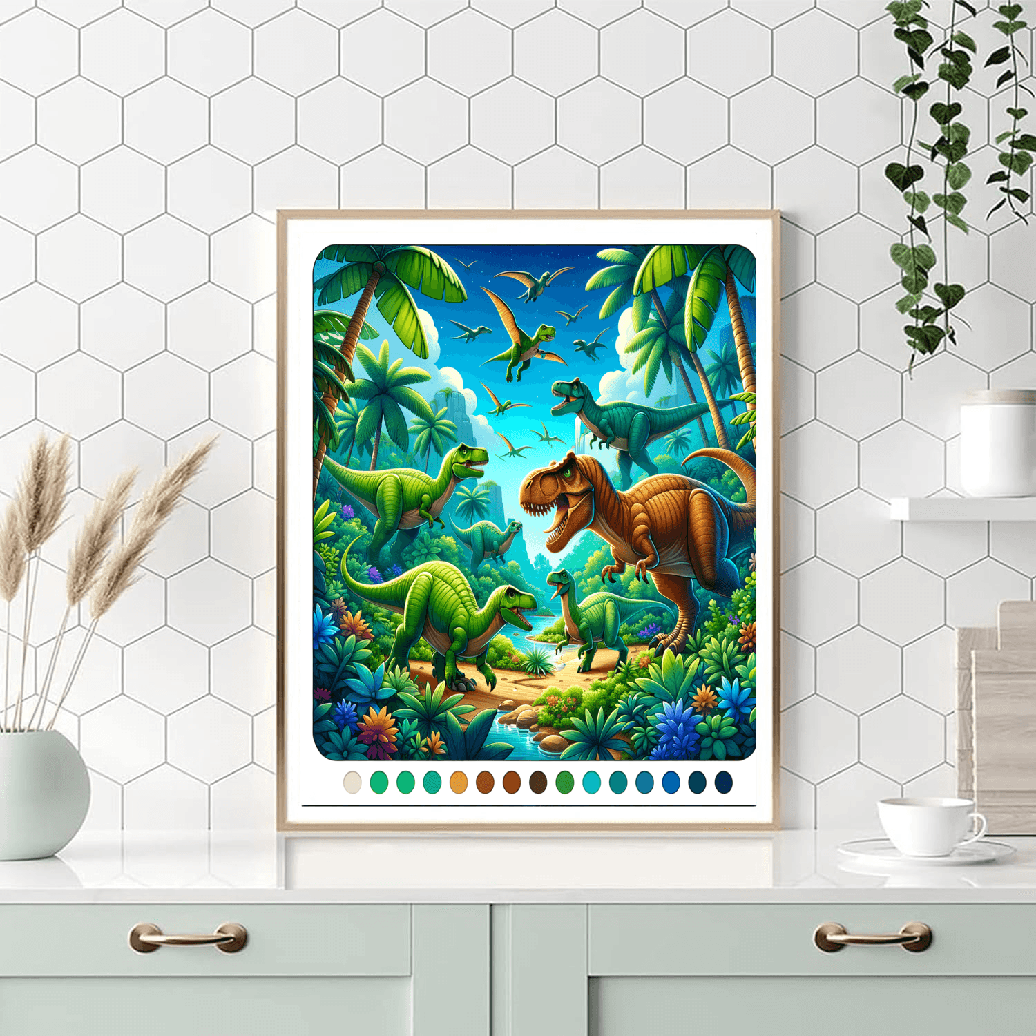 Dinosaur Kingdom DIY Paint By Numbers