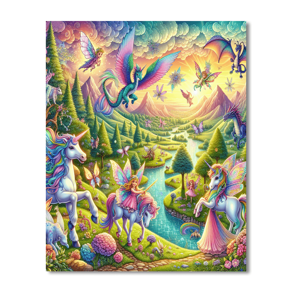 Whimsical Fairy Tale Adventure Number Painting