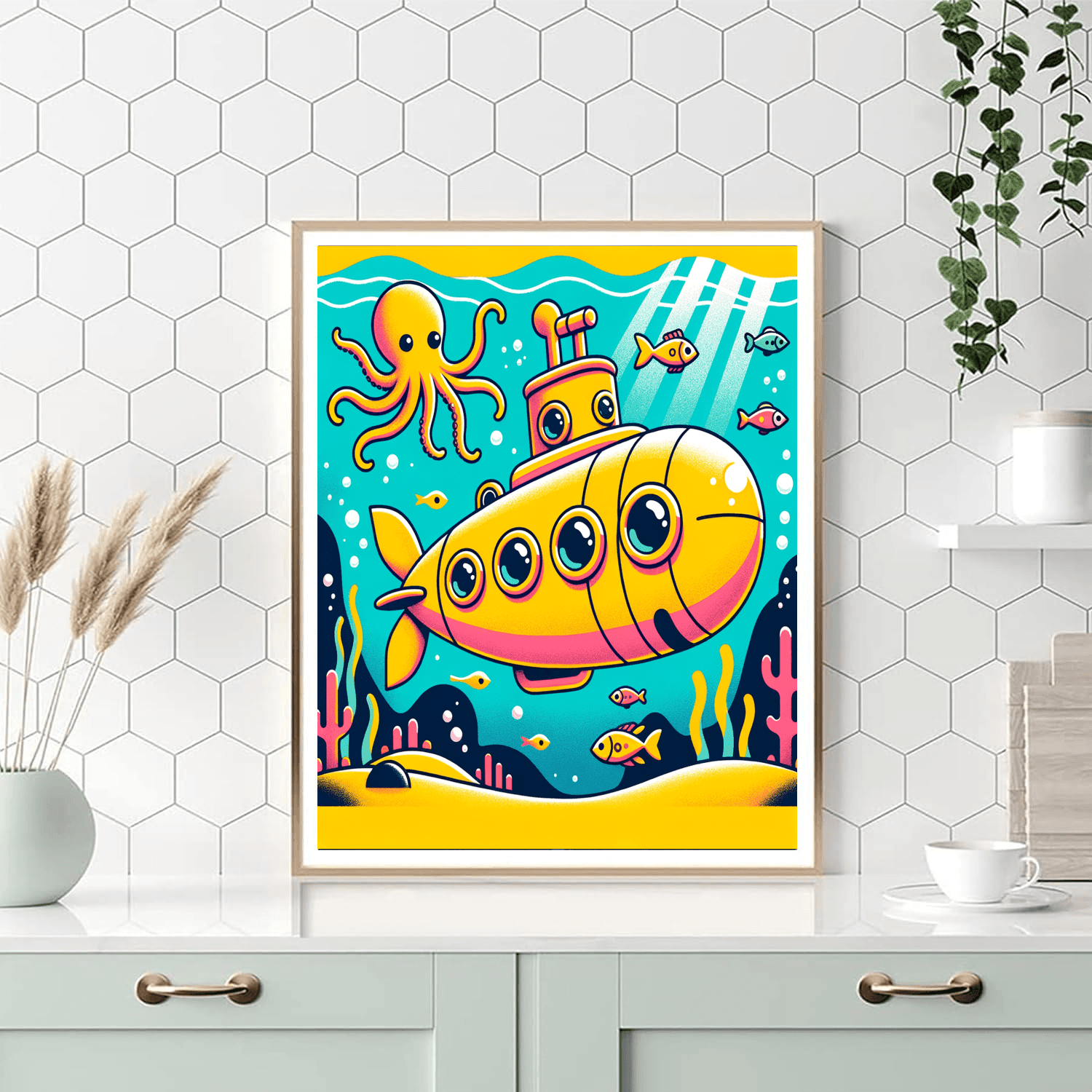 Underwater Submarine Quest Numbered Painting Kits