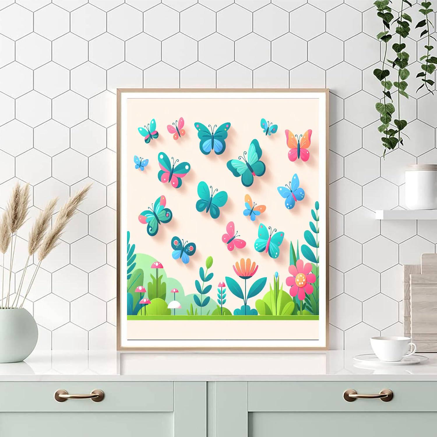 Ballet Of The Butterflies Painting Number Kit